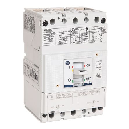 Rockwell Automation Interruttore Magnetotermico Scatolato, 3, 125A, Supporto Telaio Modulo