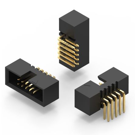 Wurth Elektronik Conector Macho Para PCB Ángulo De 90° Serie WR-BHD De 14 Vías, 2 Filas, Paso 1.27mm