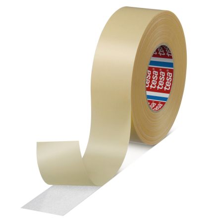 RS PRO White Double Sided Paper Tape, Non-Woven Backing, 25mm x 50m