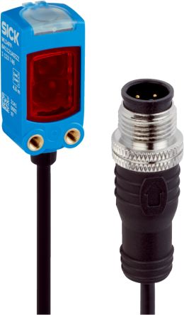 Sick WLD4FP Miniatur Optischer Sensor, Reflektierend, Bereich 4,5 M, PNP/NPN Ausgang, 4-polig, Hellschaltend