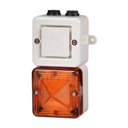 E2s SONFL1X Xenon Blitz-Licht Alarm-Leuchtmelder Orange, 12 V Dc