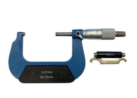 RS PRO, Mikrometer Außen-Messschraube Metrisch, 50mm Bis 75mm / ±0,005 Mm