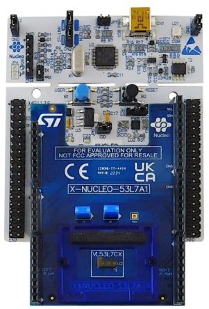 STMicroelectronics VL53L7CX P-NUCLEO-53L7A1 Entwicklungskit, Evaluierungsplatine Für VL53L7CX