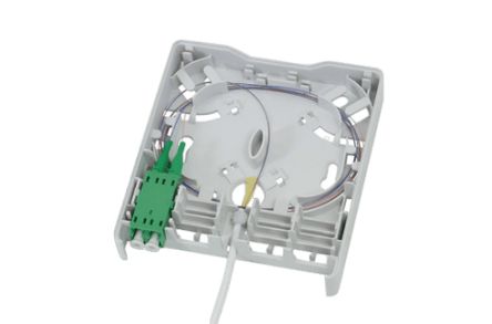 HellermannTyton Data FWOA Series, Fibre 4 Way LC Wall Outlet,With Shielded Shield Type
