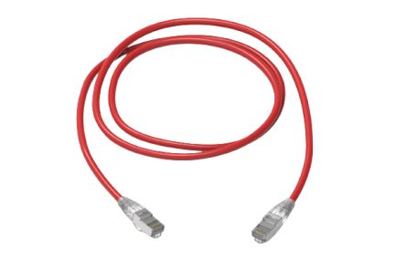 HellermannTyton Data Ethernetkabel Cat.6a, 1m, Rot Patchkabel, A RJ45 S/FTP, B RJ45