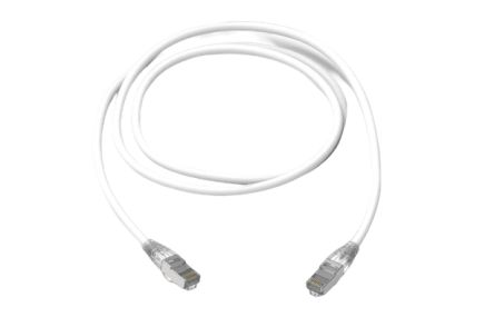 HellermannTyton Data Ethernetkabel Cat.6a, 1m, Weiß Patchkabel, A RJ45 S/FTP, B RJ45