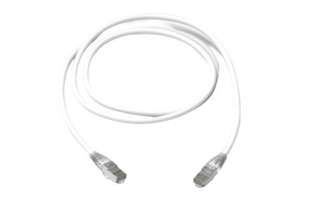 HellermannTyton Data Cat6a RJ45 To RJ45 Ethernet Cable, S/FTP, White, 7m