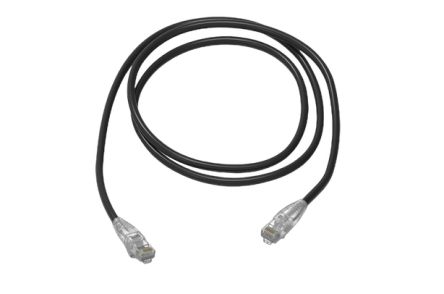HellermannTyton Data Câble Ethernet Catégorie 6 Non Blindé, Noir, 3m Avec Connecteur