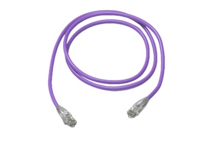 HellermannTyton Data Cable Ethernet Cat6 Blank De Color Morado, Long. 60m