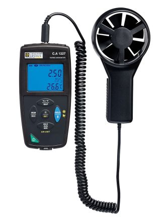 Chauvin Arnoux CA 1227 Anemometer Bis 35m/s, 0.01m/s, Typ Flügelrad