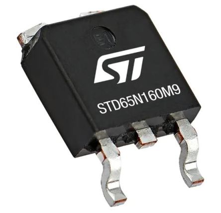 STMicroelectronics N-Channel MOSFET, 20 A, 3-Pin DPAK STD65N160M9