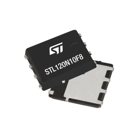 STMicroelectronics STL120N10F8 N-Kanal, SMD MOSFET 100 V / 125 A, 8-Pin PowerFLAT 5x6