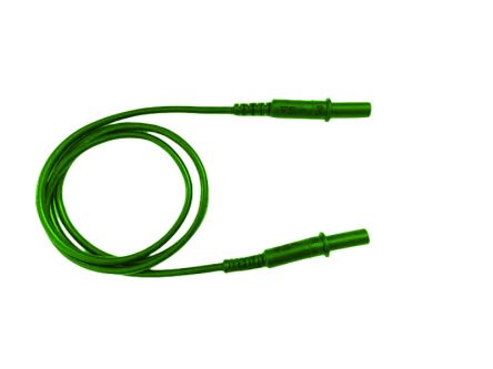 RS PRO Test Leads, 10A, 1000V, Green, 250mm Lead Length