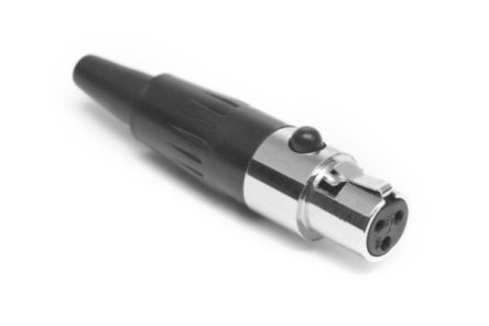 Amphenol Audio Stecker Gerade 4-polig Kabelmontage Vergoldet Schwarz, Silber XLR-Steckverbinder, 50 V