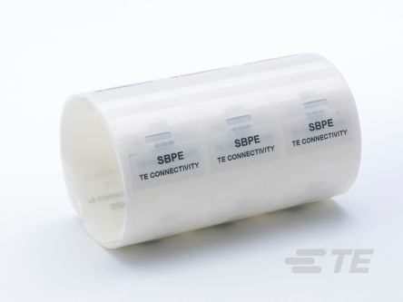 TE Connectivity SBPE Kabelmarkierung Für Kabel, Drähte, Selbstklebend, Beschriftung: SBPE, Grün, Ø 4mm - 7.6mm, 36.5mm