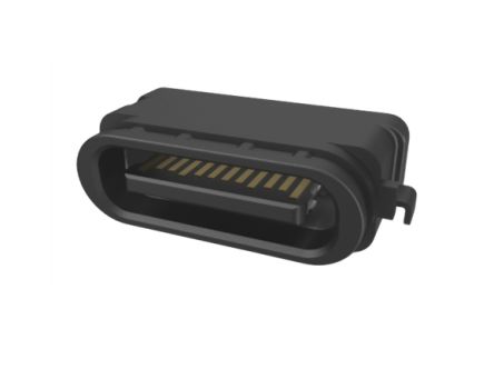 Amphenol Communications Solutions USB-C-Steckverbinder USB3.2 Type C Buchse / 5A, Mittige Montage