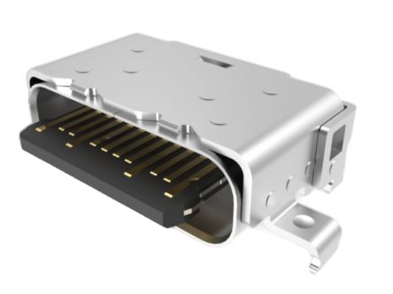 Amphenol Communications Solutions USB-C-Steckverbinder USB3.2 Type C Buchse / 5A, Mittige Montage