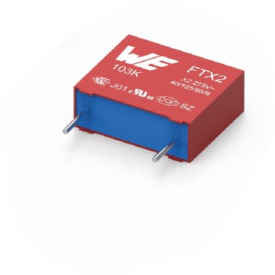 Wurth Elektronik Würth Elektronik WCAP-FTX2 Folienkondensator 820nF ±10% / 275V Ac, THT