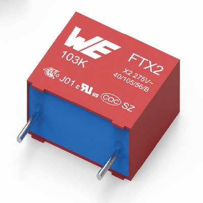 Wurth Elektronik Würth Elektronik WCAP-FTXX Folienkondensator 330nF ±10% / 310V Ac, THT