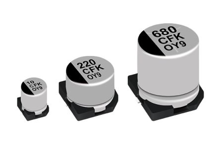 Panasonic 1500μF Electrolytic Aluminium Electrolytic Capacitor 6.3V Dc, Surface Mount - EEEFK0J152GP