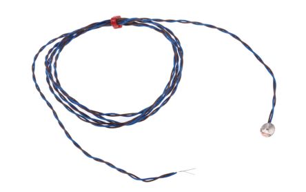 RS PRO Termopar Tipo K, Ø Sonda 6.35mm X 1m, Temp. Máx +200°C, Conexión Cable