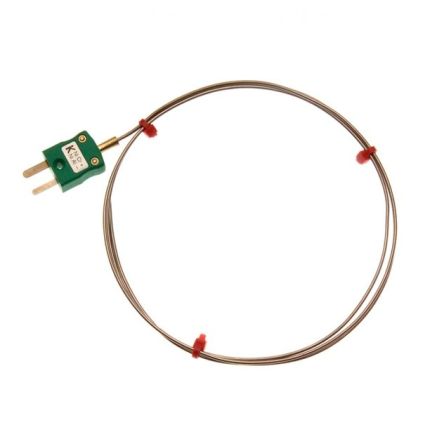 RS PRO Edelstahl Thermoelement Typ K, Ø 1mm X 250mm -40°C → +750°C