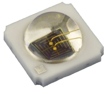 Ams OSRAM LED IR, λ 850nm, 1350mW, Encapsulado Cerámico, Mont. Pasante