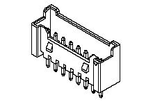 Molex 35362 Leiterplatten-Stiftleiste, 12-polig / 1-reihig, Raster 2mm