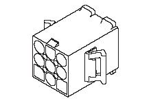 Molex Crimpsteckverbinder-Gehäuse LWL-Steckverbinder 6.7mm, 12-polig / 3-reihig