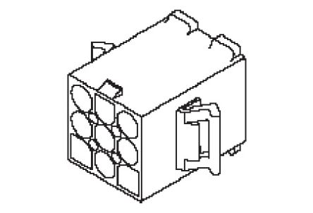 Molex Crimpsteckverbinder-Gehäuse LWL-Steckverbinder 6.7mm, 15-polig / 3-reihig