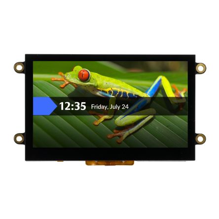 NEWHAVEN DISPLAY INTERNATIONAL Newhaven Farb-LCD 4.3Zoll QSPI, SPI Mit Touch Screen Kapazitiv, 800 X 480pixels, 95.44 X 54.2mm 3,3 V LED