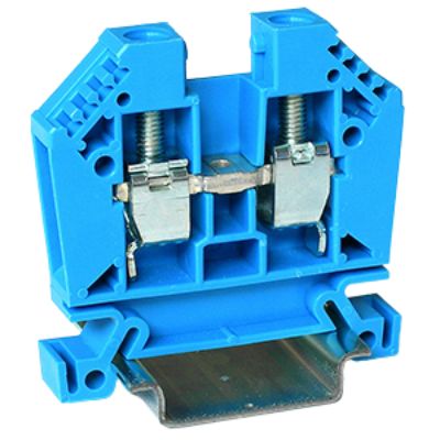 RS PRO Reihenklemme Blau, 10mm², 1 KV / 57A, Mit Käfigklemme