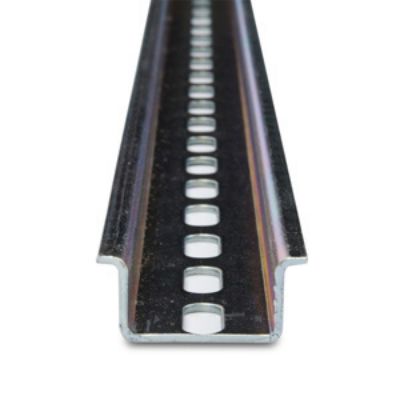 RS PRO Stahl Zinkplattiert DIN-Hutschiene Anschlussklemmenblock Geschlitzt, H. 15mm B. 35mm, L. 1000mm