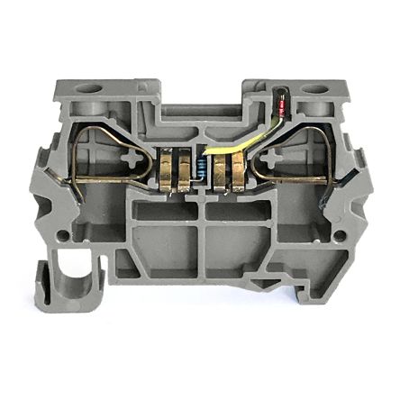 RS PRO Borne De Potencia Del Componente, Gris, Terminación Resorte