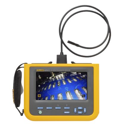 Fluke 视频示波器, 1.2m长探头, LED照明, 8.5mm探头直径, 1280 x 720pixels分辨率, 68°视角, 弹性体涂层钢外壳