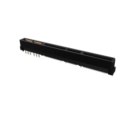 Amphenol Communications Solutions Vertical Edge Connector, 140-Contacts, 0.6mm Pitch, 2-Row