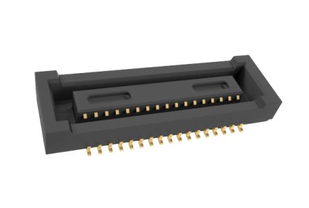 Amphenol Communications Solutions BergStak Series PCB Mount PCB Connector, 34-Contact, 2-Row, 0.4mm Pitch, Pin