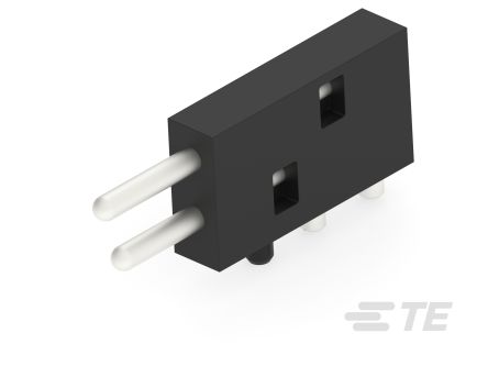TE Connectivity ICCON Backplane-Stromversorgungssteckverbinder PIN Leistung, 2-polig, 1-reihig, Leiterplatte-Anschluss,