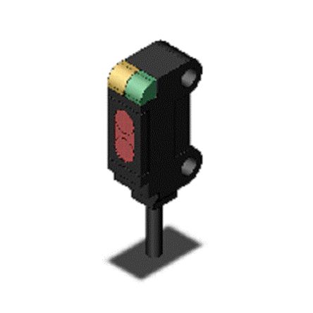 Omron Kubisch Optischer Sensor, Begrenzt Reflektierend, Bereich 15 Mm, PNP Ausgang, Anschlusskabel, Hellschaltend