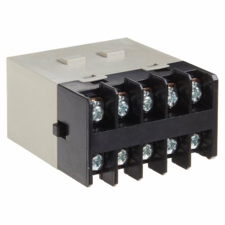 Omron Relé De Potencia Sin Enclavamiento De 4 Polos, 4PST-NA, Bobina 24V Dc, 25A, Montaje En Panel