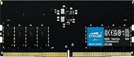 Crucial Arbeitsspeicher Für Desktop, 32 GB, 5200Mbit/s DDR5, Industrietauglich UDIMM