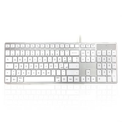 Ceratech 301C MAC Tastatur QWERTY Kabelgebunden Weiß USB Mac