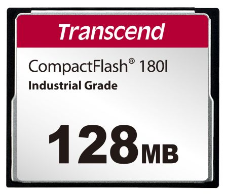 Transcend Tarjeta De Memoria Flash CompactFlash, 128 MB Sí CF180I SLC