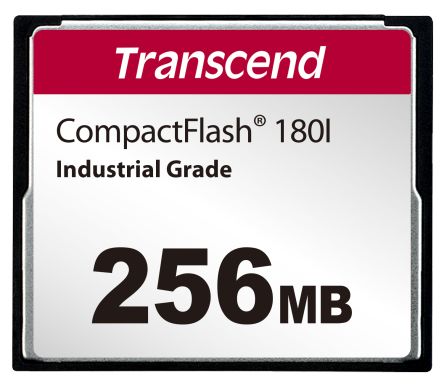 Transcend CF180I Speicherkarte, 256 MB Industrieausführung, CompactFlash, SLC