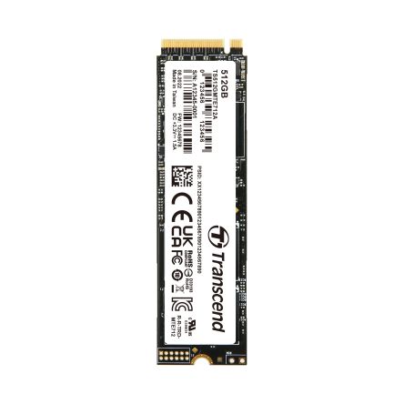 Transcend MTE712 A, M.2 2280 Intern HDD-Festplatte NVMe PCIe Gen 4 X 4 Industrieausführung, 3D TLC, 512 GB, SSD