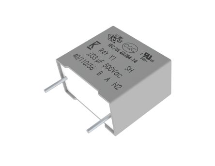 KEMET R4Y Polypropylene Film Film Capacitor, 500V dc, ±10%, 6.8nF, Through Hole