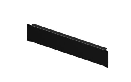 Rittal Stahl Blindplatte 2U, 88 X 482.6mm, Schwarz