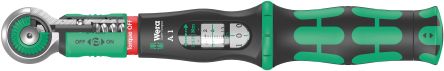 Wera Safe-Torque A 1 Click Torque Wrench, 2 → 12Nm, 1/4 In Drive, Square Drive