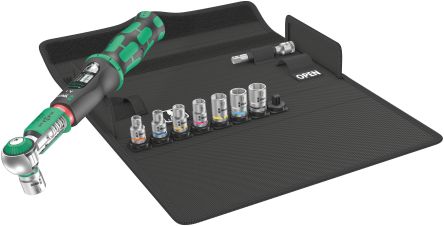 Wera Safe-Torque A 1 Set 1 Click Torque Wrench Set, 2 → 12Nm, 1/4 In Drive, Square Drive