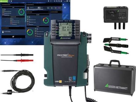 Gossen Metrawatt MED Package XTRA IQ Multifunktionsprüfgerät, Zweidraht, 2-adrig (nicht Auslösender Bereich), 3-adrig